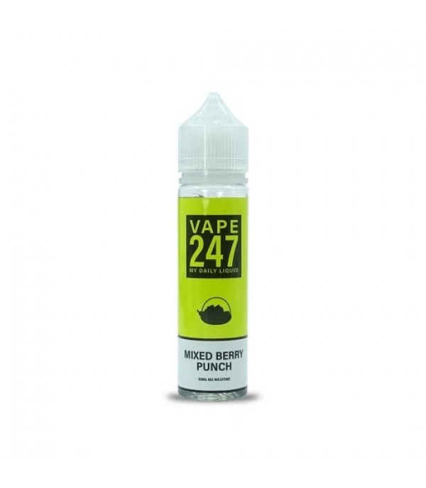 Mixed Berry Punch By Vape 247, 50ML E Liquid 70VG Vape 0MG Juice