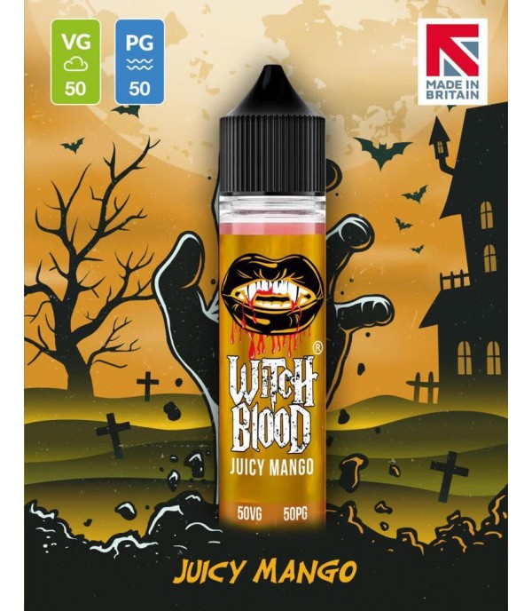 Juicy Mango By Witch Blood 50ML E Liquid 50VG Vape 0MG Juice