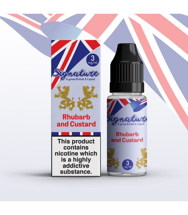 Rhubarb And Custard by Signature 10 x 10ML E liquid 50VG Vape 3/6/12/18MG Juice
