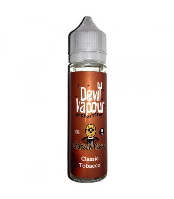 Classic Tobacco by Devil Vapour 50ML E Liquid 70VG Vape 0MG Juice Shortfill